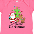 thumbnail image 4 of Inktastic My 2nd Christmas with Santa Reindeer and Tree Boys or Girls Baby Bodysuit, 4 of 5