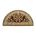 thumbnail image 1 of Minuteman International Tapis de Cheminée Oriental Demi-Rond, Café, 1 of 6