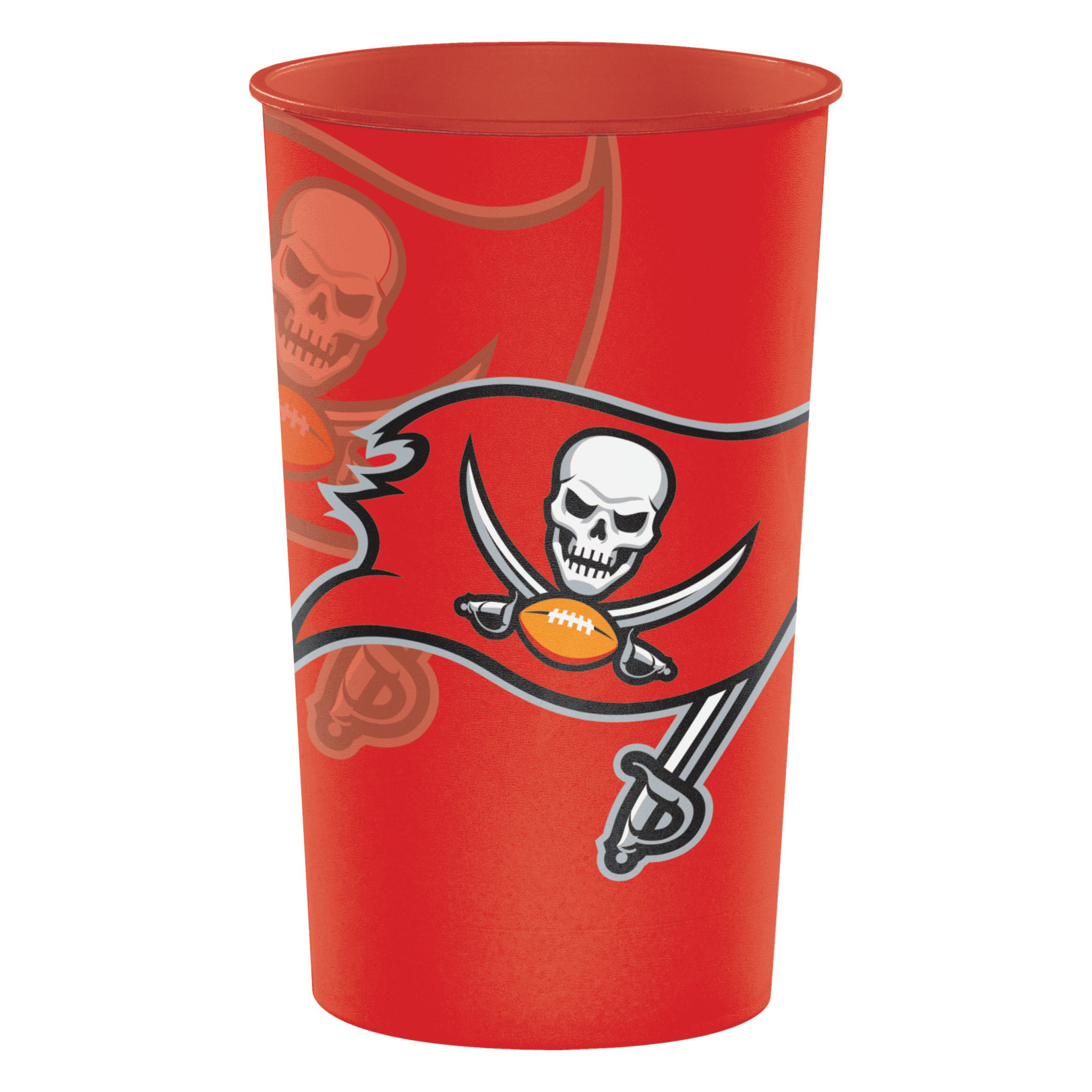 Tampa Bay Buccaneers 22 oz Souvenir Cups 8 Count, Serves 8 Buccaneer's