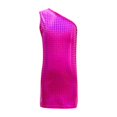 thumbnail image 3 of Kiijoy Girls Trendy Sequins One Shoulder Bodycon Dress Summer Sleeveless Dress, Sizes 3-16, 3 of 3