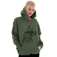 thumbnail image 3 of Spiritual Animal Elephant Triangle Hoodie Sweatshirt Women Men Brisco Brands S, 3 of 6
