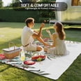 thumbnail image 4 of Outdoor Rug 5x7 ft Watercolor Floral Christmas Balls Waterproof Outdoor Patio Rug Mat Non Slip Outside Area Rugs Carpet for RV,Camping,Porch,Deck,Pool,Balconybackyard,Winter Poinsettia Leaf, 4 of 9