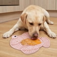 thumbnail image 3 of Fish Shaped Silicone Pet Licking Mat Multi Texture Slow Feeder Pad Anti Anxiety Food Spread Mat For Dogs Cats Indoor Feeding(Pink-17.5cm), 3 of 5