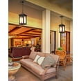 thumbnail image 4 of VIANIS Oil Rubbed Bronze Outdoor Pendant Light, 1 Pack Outdoor Chandelier for Porch, Hanging Outdoor Lights Lantern with Adjustable Chain, Anti-Rust ORB Porch Lights Outdoor Ceiling Fixtures for Hous, 4 of 7