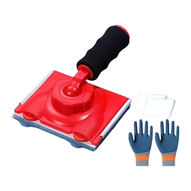 Pintar Edger Almohadilla de pintura Herramienta de cepillo de mano con 2 almohadillas de reemplazo para pintura de herramientas de pintura de borde de Estilo B