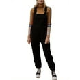 thumbnail image 5 of Winter Women's Loose Casual Fleece Warm Overalls Jumpsuits with Pockets, 5 of 5