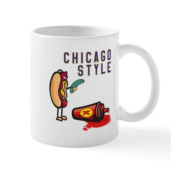 CafePress - Chicago Style Mugs - 11 oz Ceramic Mug - Novelty Coffee Tea Cup