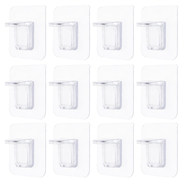 MasteelfCA 12 Pcs Support d'Étagère Pince de Séparation Sans Perçage Fixateur d'Étagère