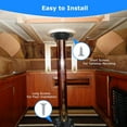 thumbnail image 4 of 2-Pack Black Aluminum Alloy RV Table Base Mounts - 6.5 Inch Diameter, Double Stable Bracket Design for 2.25 Inch Table Rods, Lightweight, Corrosion/Wear Resistant with 12 Installation Screws,, 4 of 5