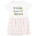 thumbnail image 3 of Inktastic Grammys Girl Bright Flowers Girls Toddler Dress, 3 of 5