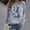 Gray1, variant on Danhjin Women's Trendy Sweatshirts Print Loose Fashion Pullover Tops Fall Winter Long Sleeve Crew Neck Graphic Casual Comfy Soft Shirts
