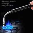 thumbnail image 3 of Kitchen Lighter Rechargeable Windproof Backpacking Emergency Stove Candles Igniter Portable Auto-off Lighters Household Blue, 3 of 8