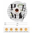 thumbnail image 6 of 15 Inch Round Placemats Set of 6, Rustic Home Non Slip Heat Insulation PP Table Mats, Eucalyptus Leaves Farmhouse Wreath Plaid Washable Place Mats for Kitchen Dining Party Table Decor, 6 of 7