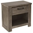 thumbnail image 1 of Ruff Taillé 1 Tiroir Table de Chevet en Gris Vieilli, 1 of 8