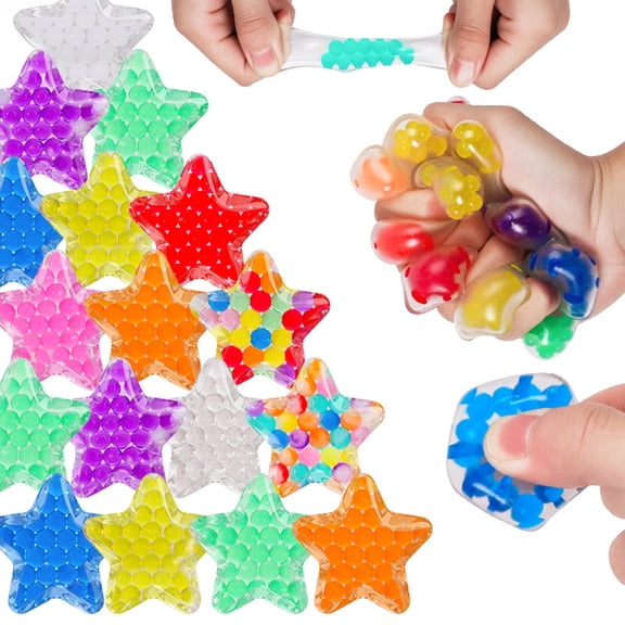 Fidget toys for Anxiety, Sensory toys for All Ages, Fidget toys for All Ages, Squishy Sensory toys, Water Filled Beads, Adult Fidgets for Anxiety and Stress, Varied tones, 1 Pc