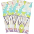 thumbnail image 5 of Watercolor Abstract Geometric Tea Towels Set of 1 Aztec Pattern Kitchen Dish Cloth with Hanging Loop, 18"x28"Lint-Free Absorbent Towel for Kitchen Drying Wiping and Cleaning, 5 of 6