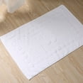 thumbnail image 2 of Nvzi Bath Mats [Not a Bathroom Rug] Cotton Banded Machine Washable Shower Bathroom Floor Towel Terry Towelling Tub Shower Bathroom Mat (Feet White), 2 of 5