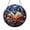 Acrylic 3.5 Inch, variant on Open Story Book Stained Glass Suncatcher Window Decor, Literary Glass Art Hanging Ornament with Flowers and Star Pattern, Round Sun Catcher Panel Gift Idea for Book Lovers