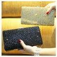 thumbnail image 6 of Tersarium Women Evening Dazzling Hard Case Flap Clutch Purses Handbag for Wedding Party (Black), 6 of 11