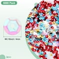 thumbnail image 3 of Uxcell 6000-Pack Loose Sequins, 4 mm Round Cup Sequins Paillettes for DIY Projects/Sewing [AB Transparent], 3 of 6