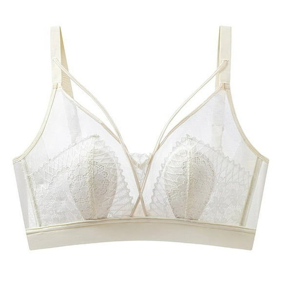 SPZTSX Bralette for Women, Wireless Bra with Soft Padding, Adjustable Strap, Plunge Sexy Comfort Bralette