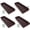 Brown, variant on 4 Pack Gutter Downspout Extensions,Rain Gutter Downspout Splash Block,Downspout Diverter,Down Spout Drain Extension,Gutter Splash Prevention Device for Cement Floor Lawn Ground