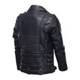 thumbnail image 3 of Chaqueta de cuero para hombre, talla europea, locomotora, Tough Guy, multibolsillos, Tough Guy, de piel sintética, con solapa, ropa de primavera y otoño, 3 of 4