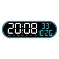 thumbnail image 3 of Reloj de pared LED mayimx Control remoto Despertador colgante Azul para niños y adultos, 3 of 9