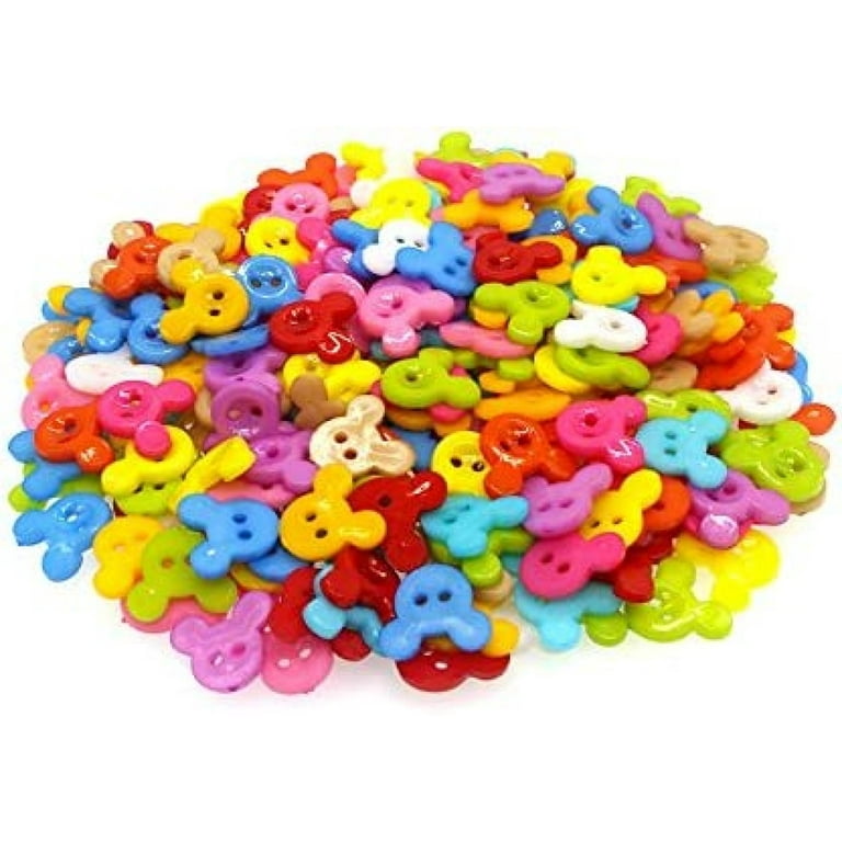 Plastic Round Buttons for Sewing, Scrapbooking Decorations, Buttons in  Mixed Colors 
