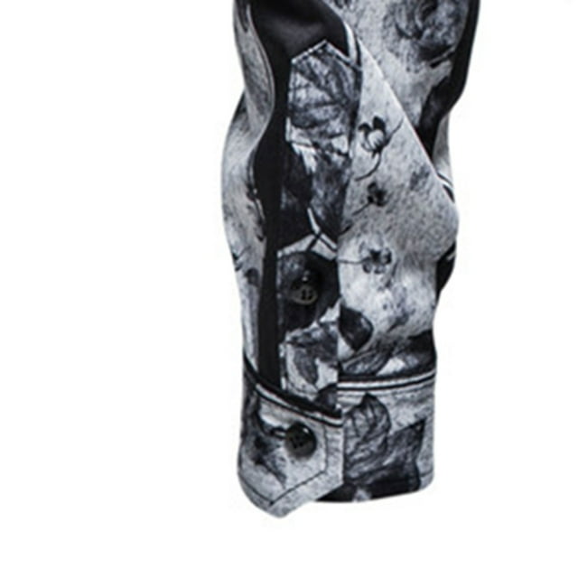 CEHVOM Chemise Homme Imprimée Rayée Légère Style Automne et Hiver