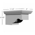 thumbnail image 2 of Ekena Millwork 4 5/8"W x 4"H x 7 1/2"P, Lanarkshire Bracket, 2 of 5