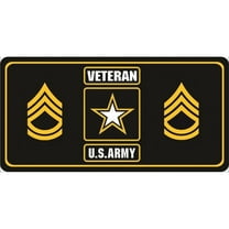 U.S. Army Veteran Sergeant First Class Photo License Plate