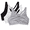 Grey, White, Black, variant on Women's Shirred Front Racerback Sports Bra, Style-90011, 3-Pack