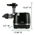thumbnail image 5 of Omega Cold Press 365 Compact Masticating Horizontal Juicer, 150W Low-Speed 3-Stage Auger, in Black (H3000R), 5 of 9