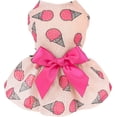 thumbnail image 1 of Fitwarm Cute Polka Dot Ribbon Dog Dress Dog Clothes Cozy Dog Shirt Pet Dress M, 1 of 6