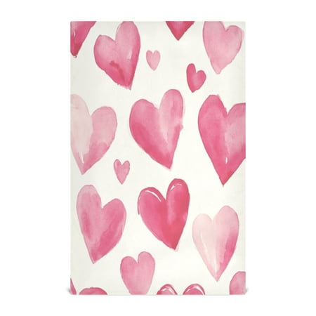 

Kitchen Towel 28x18 Inches x1，Plate Towel Decorative Towel Napkin Tea Towel Tea Towels For Kitchen Dish Cloths & Dish Towels Pink Heart Cartoon1
