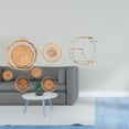 thumbnail image 2 of Estante de almacenamiento de adornos colgantes de ratán tejido para manualidades de pared, diseño de estante de metal, adecuado para sala de estar, co, 2 of 8