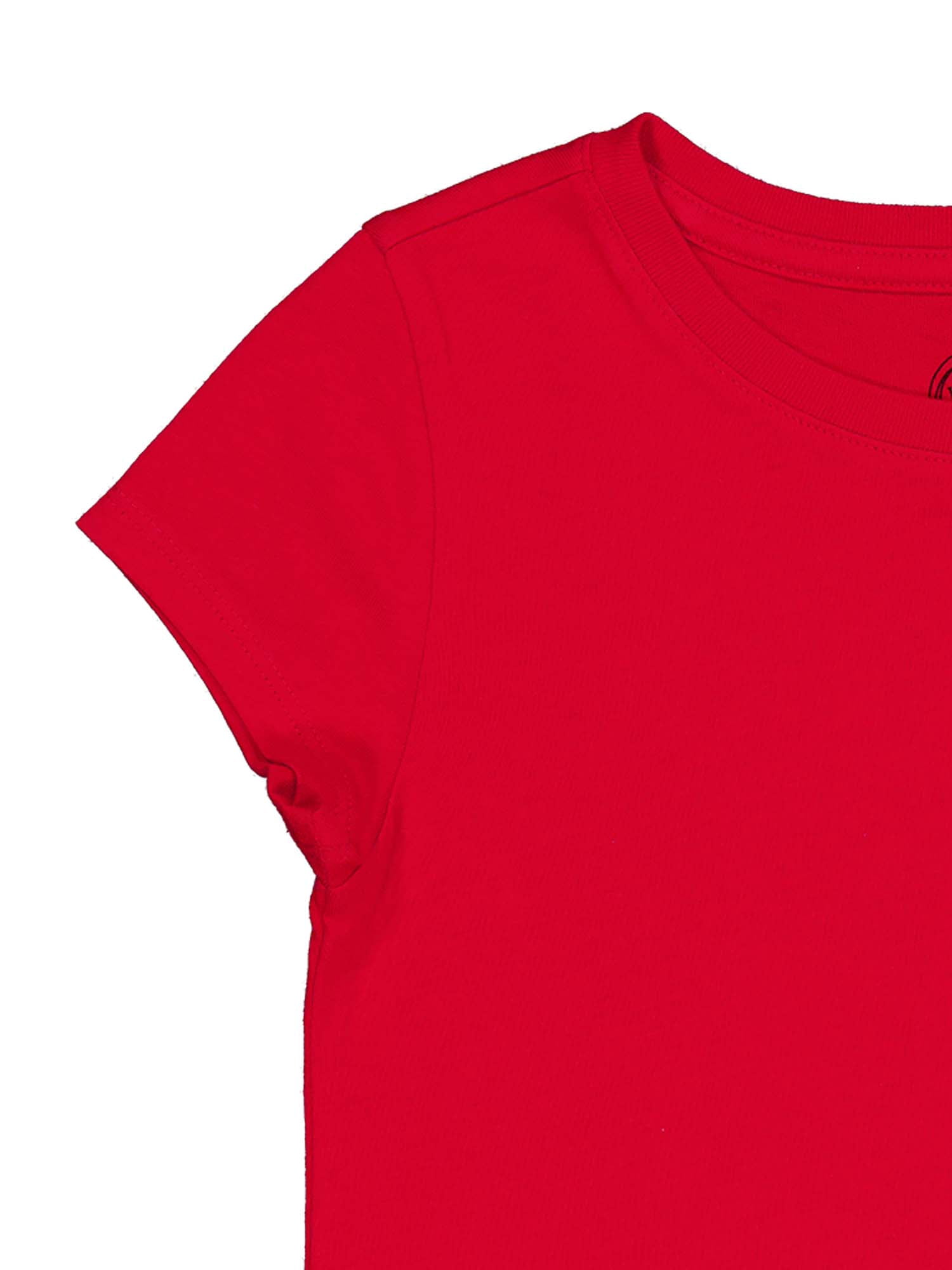 Wonder Nation Girls Kid Tough Tee with Short Sleeves, Sizes 4-18 & Plus