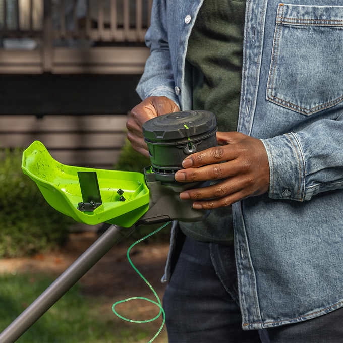 Pre-Owned Greenworks 80V 17" Brushless String Trimmer With 2.0Ah Battery & Charger