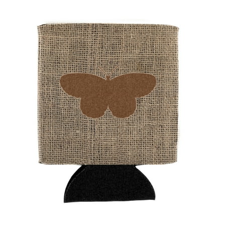 

Carolines Treasures BB1052-BL-BN-CC Butterfly Burlap and Brown BB1052 Can or Bottle Hugger Can Hugger multicolor
