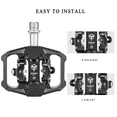 thumbnail image 6 of Bike Pedals  SPD Clipless Pedal 3 Sealed Bearings, 9/16” Bicycle Platform, 6 of 7