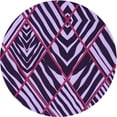 thumbnail image 1 of Ahgly Company Machine Washable Indoor Round Transitional Dark Purple Area Rugs, 6' Round, 1 of 7