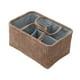 thumbnail image 1 of Cesta de almacenamiento tejida, organizador de almacenamiento, resistente, práctica, multiusos, con asas para revistas, artículos diversos, ropa, baño Marrón oscuro, 1 of 8