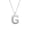 G, variant on MATROOY Chunky Alphabet Chubby Helium Balloon Bubble Initial Letter Pendant Necklace-G