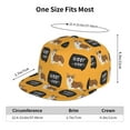 thumbnail image 6 of Balery Baseball Cap Flat Bill Hats for Men Adjustable Size for Running Workouts and Outdoor Activities All Seasons Dad Hat(Corgi ), 6 of 9