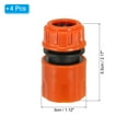 thumbnail image 2 of 11/16" Hose Repair Connector Extender, 20 Pcs Plastic Garden Hose Repair Water Hose Connectors, Marigold, 2 of 6