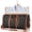 Black, variant on Pebbuoy Travel Bag with Internal Straps Large Capacity Waterproof Foldable Clothing Storage Bag Great Load Bearing Handles Detachable Garment Duffle Bag with Independent Shoe Pocket