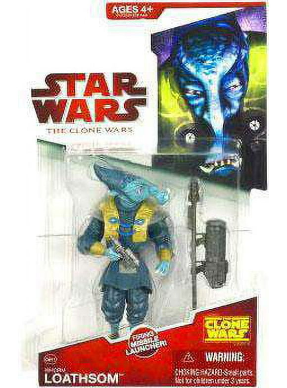 Star Wars Clone Wars 2009 General Whorm Loathsom Action Figure