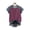 001 Purple, variant on Ankola Women's Short Sleeve Crewneck T-Shirt Color Block Tunic Tshirt Casual Loose Blouses Tops
