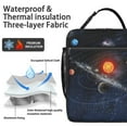 thumbnail image 2 of Galaxy Space Lunch Box, Planet-Style Insulated Cooler Bag for Men & Women - Leakproof Astronaut Lunch Tote for School Commute, STEM Field Trips and Space Camp, 2 of 6